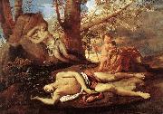 Nicolas Poussin E-cho and Narcissus oil painting picture wholesale